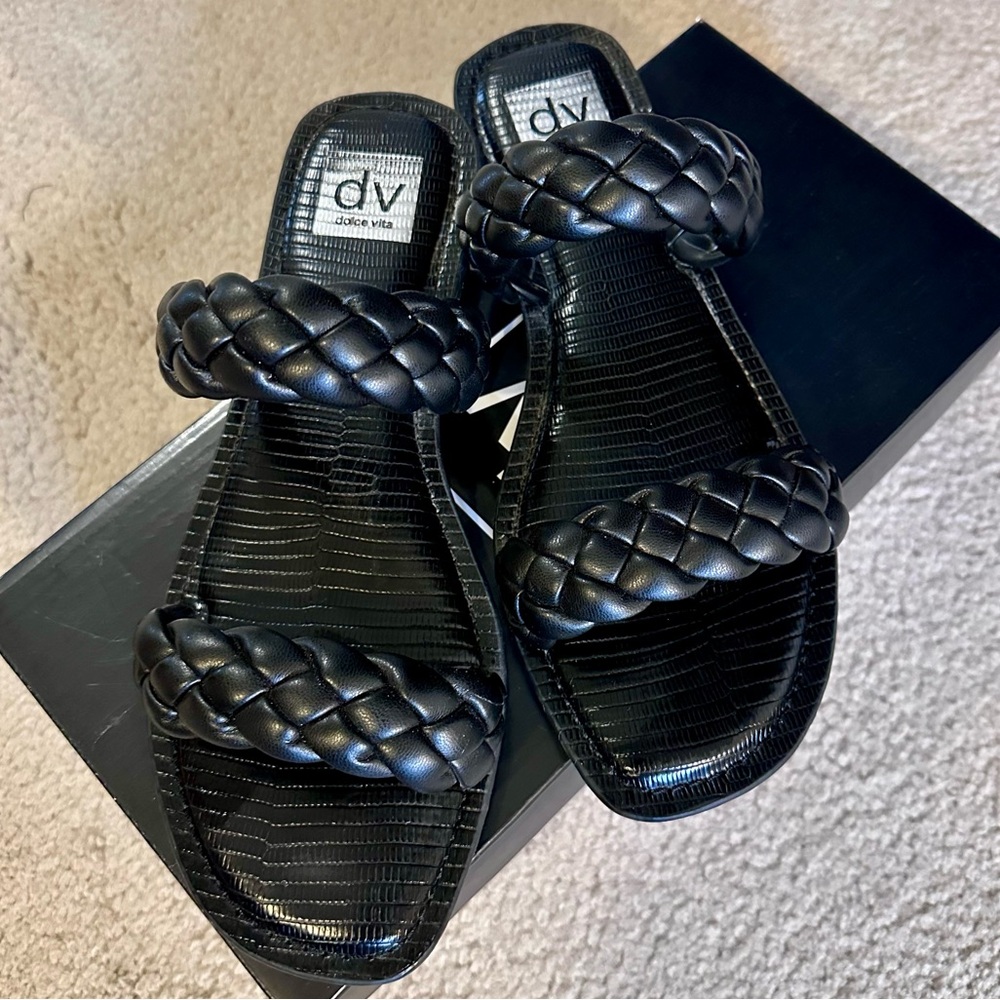 Dolce Vita Jocee Double Braided sandal slide sz 9